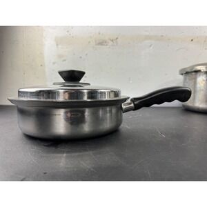 Vintage Vita Craft Nicromian Steel Small Saucepan with Lid  6.5 Inch